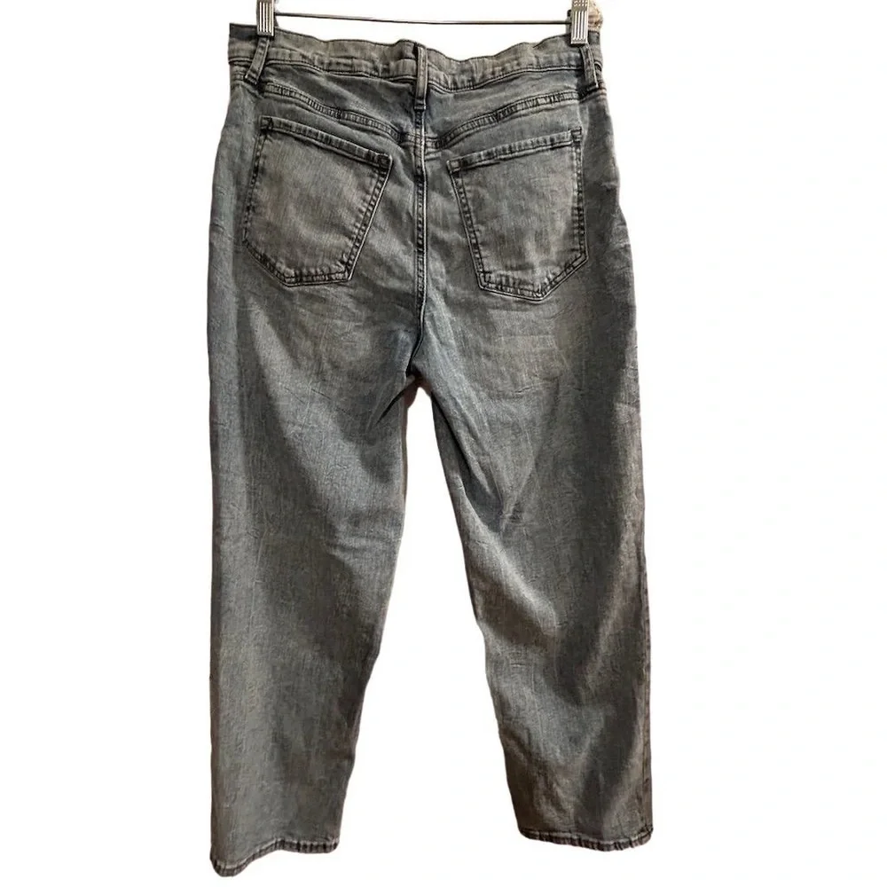 Banana‎ Republic Women's High-Rise Straight Jeans Size 12 Blue Light Wash